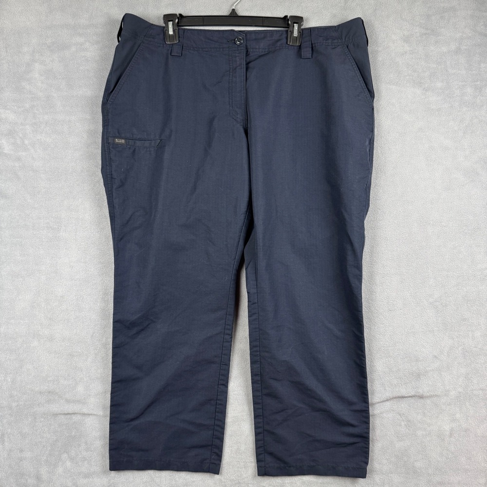 5.11 Tactical Womens Navy Blue Ripstop Multi-Pocket Pants Size 20 Regular